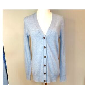Vintage J. Crew Light Blue Cardigan with Cashmere, Size XXS
